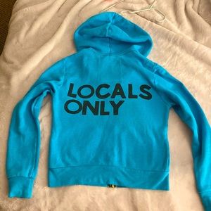 Aviator Nation *Locals Only* blue hoodie XS
